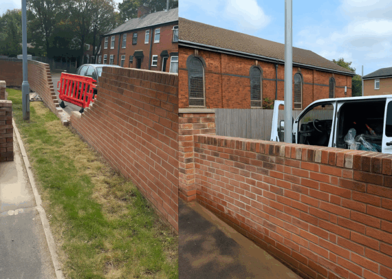 Sustainable Wall Repair at a Residential Development
