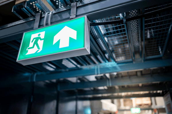 Emergency Lighting Exit Sign
