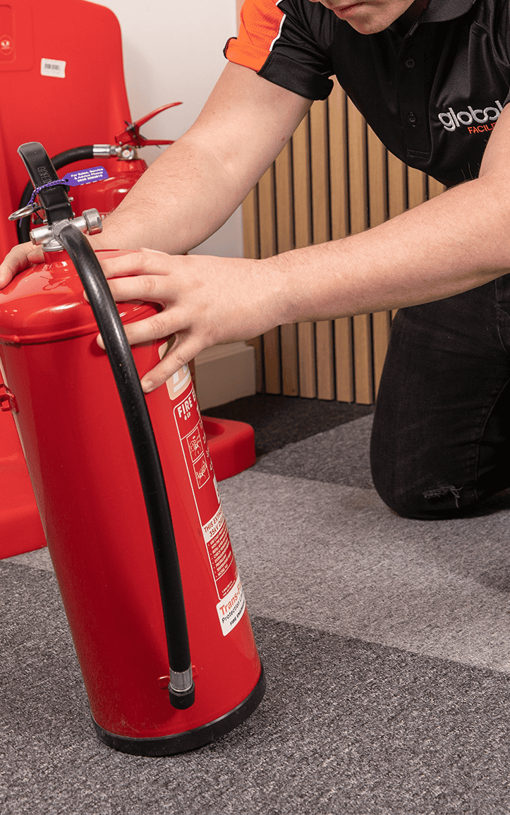 Inspecting Fire Extinguisher