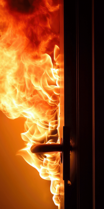 Vertical-Door-on-Fire
